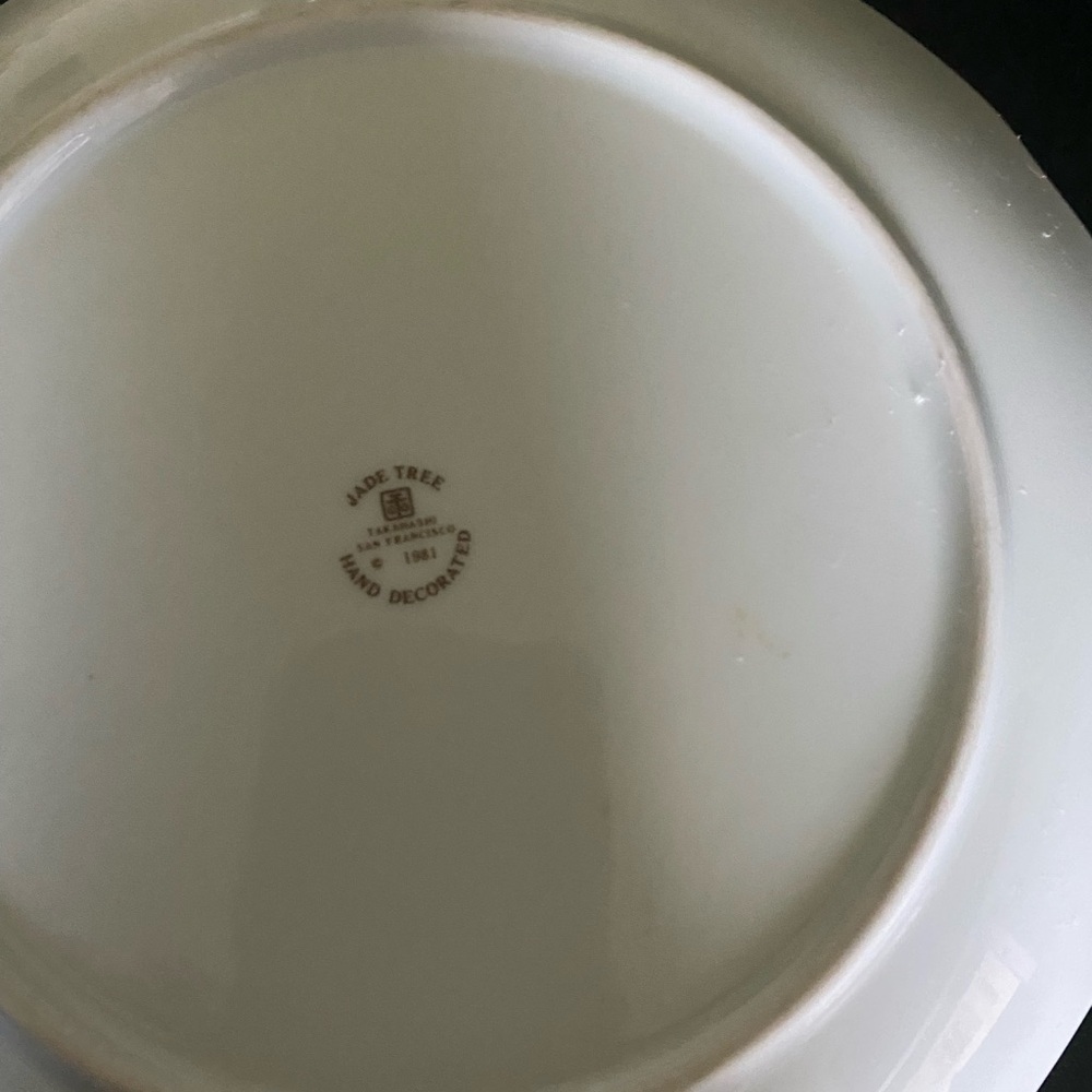 Vintage Jade Tree Takahashi San Francisco Pastoral Scene 71/2”Hand Painted Plate - Picture 13 of 14